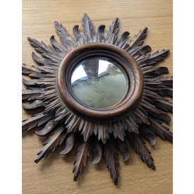   Kézzel készült, egyedi falitükör  – vintage, nap motívummal